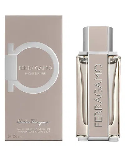 Ferragamo Men's 3.4oz Bright Leather Edt Spray In White