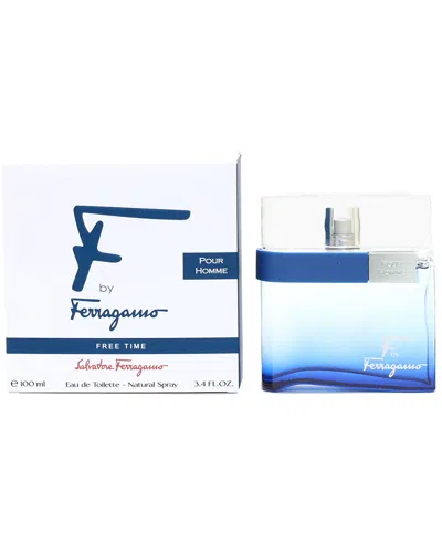 Ferragamo Men's 3.4oz F Free Time Eau De Toilette Spray In Transparent