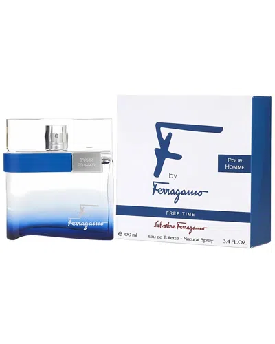 Ferragamo Men's 3.4oz Free Time Edt Spray In White