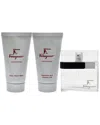 Ferragamo Men's 3pc Gift Set In White