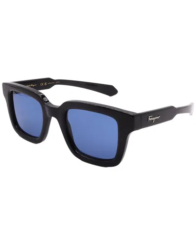 Ferragamo Men's 48mm Sunglasses In Black