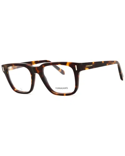 Ferragamo Men's 54mm Optical Frames In Brown