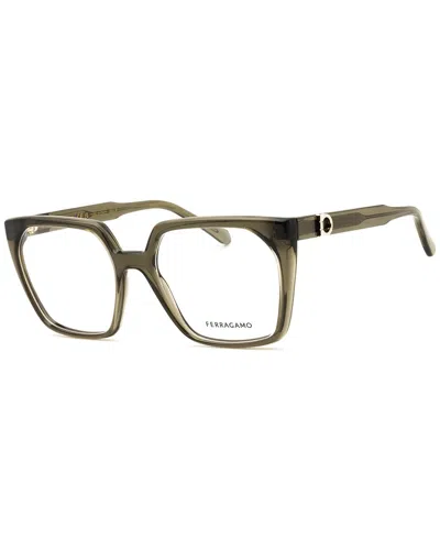 Ferragamo Men's 55mm Optical Frames In Green