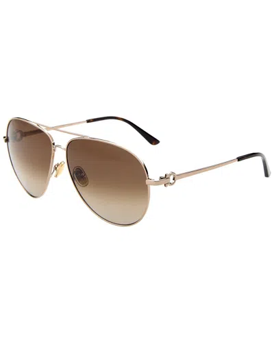 Ferragamo Men's 61mm Sunglasses In Brown