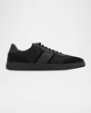 Ferragamo Achille 1 Low-top Sneakers In Leather In Nero R