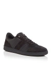 Ferragamo Achille 1 Low-top Sneakers In Leather In Nero