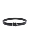 Ferragamo Men Adjustable Double Gancini Belt In Black