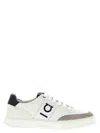 Ferragamo White Lace Up Sneakers In Multi
