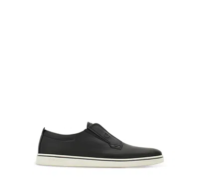 Ferragamo Alfie Loafers Slip On Round Toe In Black