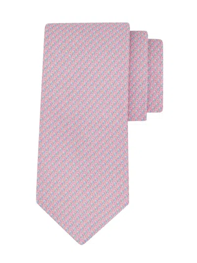 Ferragamo Men's Amaro Silk Ice Cream Cone Tie In Pink