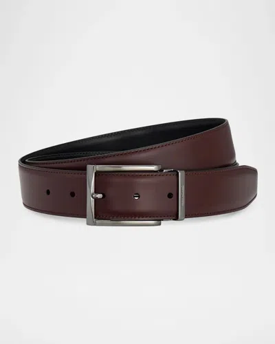 Ferragamo Men & Apos;s Double Adjustable Reversible Leather Belt In Cordovan