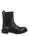 Ferragamo Loreno Chelsea Almond-toe Boots In Black
