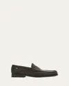 Ferragamo Men's Athen Leather Moc-toe Penny Loafers