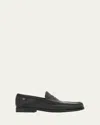 Ferragamo Men's Athen Leather Moc-toe Penny Loafers
