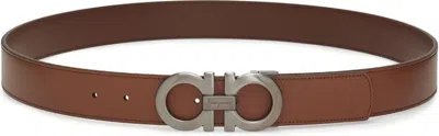 Ferragamo Men's Belt Waistband In Brown
