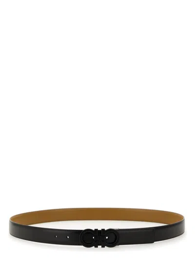 FERRAGAMO MEN'S BELT WITH HOOKS