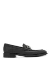 Ferragamo Men's Benedict Moccasin Loafers With Gancini Ornament In Black
