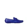 Ferragamo Electric Blue Leather Grazioso Loafers In Blue
