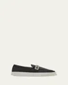 Ferragamo Hybrid Sneaker With Hug Buckle In Black