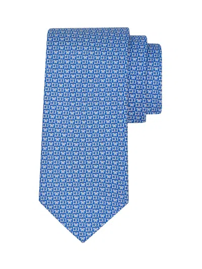 Ferragamo Men's Brigitte Butterfly-pattern Silk Tie