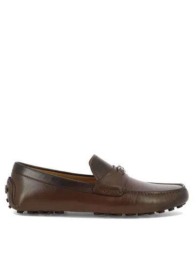 Ferragamo Men's Brown Slip-on Loafers For Fw23