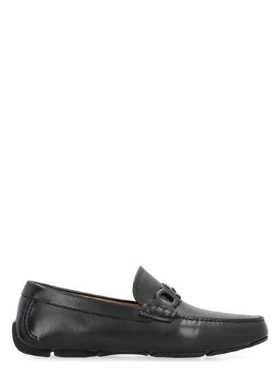 FERRAGAMO MEN'S BYTE LEATHER LOAFERS