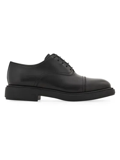 Ferragamo Toe-capped Leather Oxford Shoes In Multi