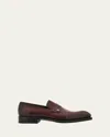 Ferragamo Tramezza Loafer In Dark Red