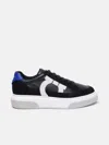 Ferragamo Black Low Cut Gancini Outline Sneakers In Black