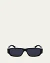 Ferragamo 57mm Rectangular Sunglasses In Black