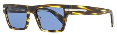 FERRAGAMO FERRAGAMO MEN'S CLASSIC LOGO SUNGLASSES SF1086S 216 STRIPED BROWN 54MM