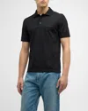 FERRAGAMO MEN'S COTTON LOGO POLO