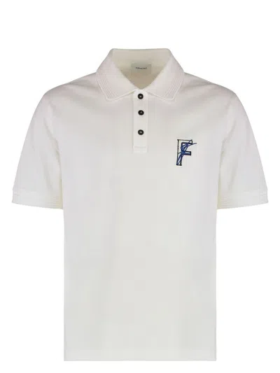FERRAGAMO MEN'S COTTON-PIQUÃ© POLO SHIRT