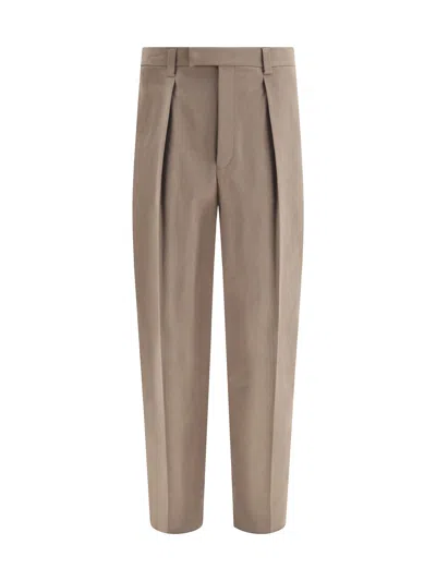 FERRAGAMO FERRAGAMO MEN COTTON WIDE-LEG PANTS