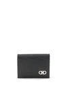 Ferragamo Men Credit Card Case In Black