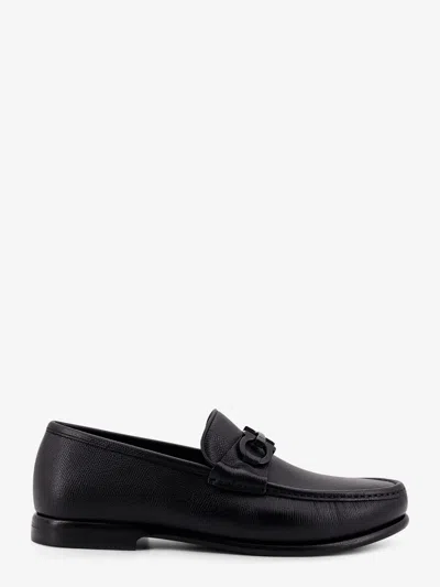 Ferragamo Men Crown Leather Loafers