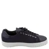 Ferragamo Salvatore  Men's Cube Suede & Leather Low-top Sneakers