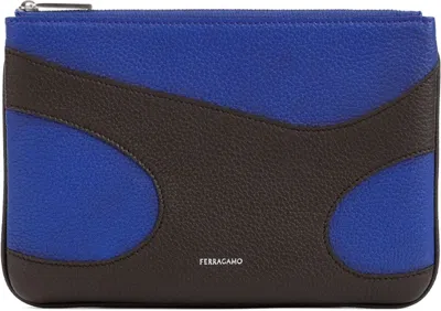 Ferragamo Men's Cut Out Phone Case In Brown