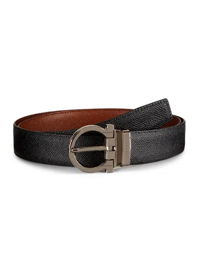 Ferragamo Men's Cut-to-size Belt In Animal Print