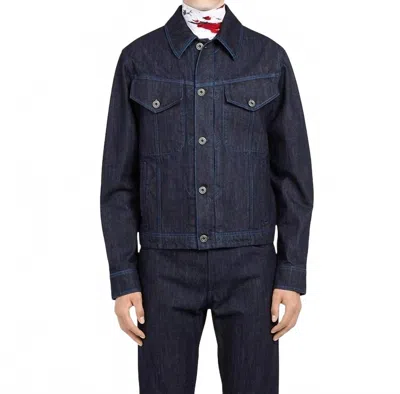 Ferragamo Men's Denim Jacket In Blue