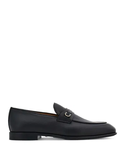 FERRAGAMO MEN'S DESIO LEATHER LOAFERS