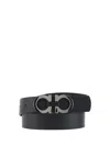 Ferragamo Men Double Adjus In Black