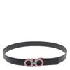 Ferragamo Men Double Gancini Adjustable Belt