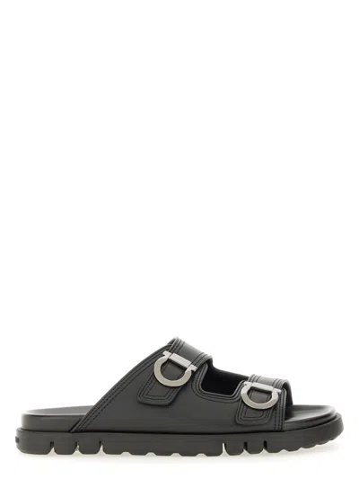 FERRAGAMO MEN'S DOUBLESTRAP SANDAL