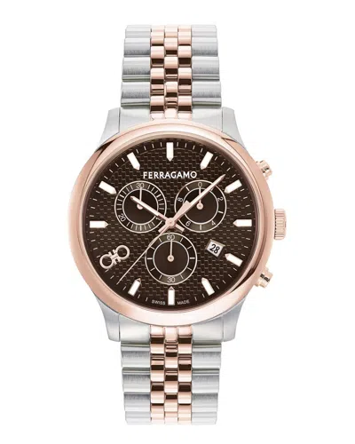 Ferragamo Men's Duo Chrono Watch In Transparent