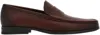 Ferragamo Logo-debossed Leather Loafers In Brown