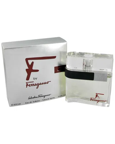 Ferragamo Men's F 3.4oz Eau De Toilette Spray In White