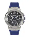 Ferragamo F-80 Titanium Tech Silicone Watch