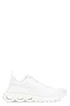 Ferragamo Nima Skin Leather Running Sneakers In White