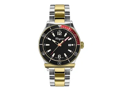 Pre-owned Ferragamo Men's  1898 Sport Sfyk01322 Watch In Stainless Steel